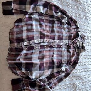 Aeropostale long sleeve women’s plaid shirt